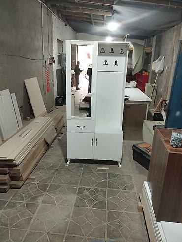 ucuz dolablar: Ağ rəngli dəhliz dolabı/askaradan ibarət komplekt - Kompakt giriş — 1
