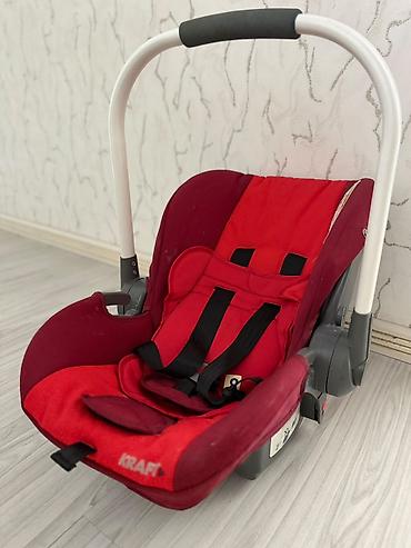 mini boss pampers: Kraft uşaq avtomobil oturacağı və daşıma beşiyi - Rəng: qırmızı/bordo — 1