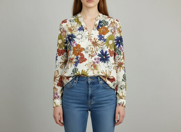 szmaragdowa bluzki: Reserved, Women's blouse, size S