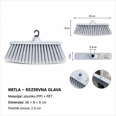 KMT Glava metle 3283444 Rezervna glava metle za svakodnevno čišćenje