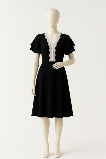 Куртки: Повседневное платье, Миди, 2XL (EU 44), Одноместный