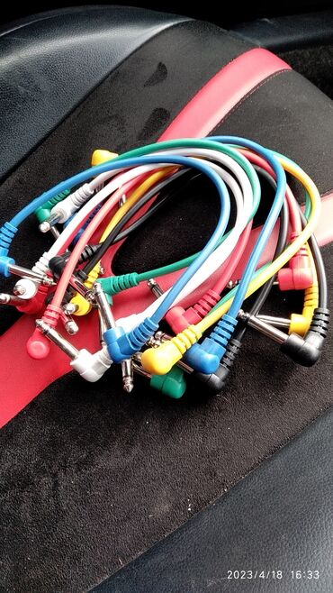 электро кабели: Патчи 30см . гитарный кабель, кабель для примочек