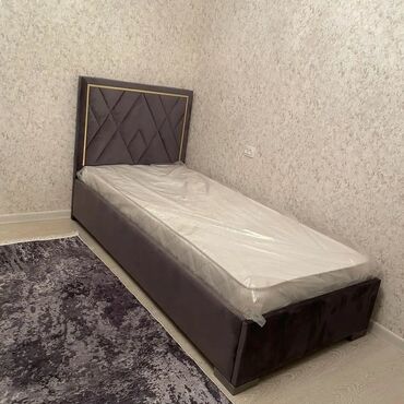 yataq dasti: Новый, Односпальная кровать, С подъемным механизмом, С матрасом, С выдвижными ящиками
