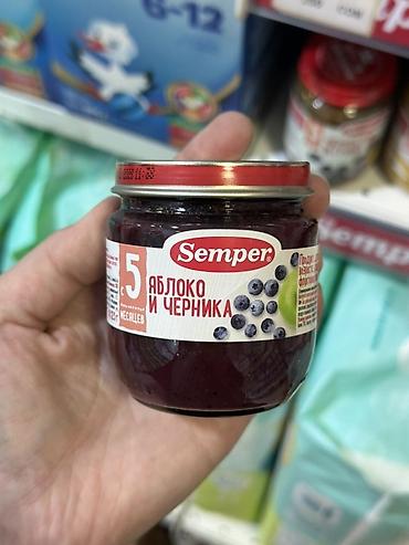 esko сироп: Пюре Semper «Яблоко и черника» для детей с 5 месяцев. - Формат — 1