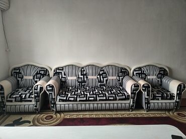 обшивку для потолка: Диван, 2 кресла, Без подьемного механизма, Нераскладной
