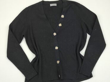 czarne t shirty z dekoltem v: Kardigan, Papaya, XL, stan - Dobry