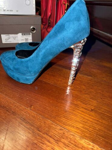 eqa shoes ecemi: Туфли, Размер: 37, цвет - Синий, Б/у