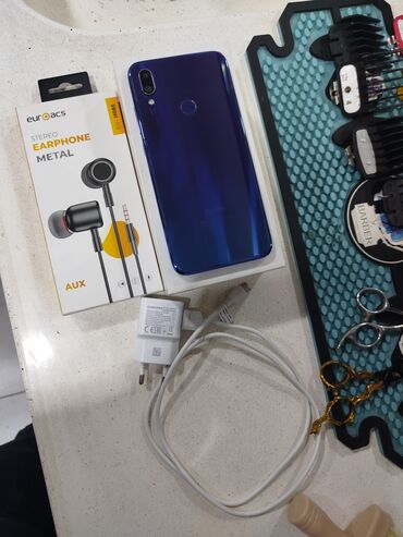 купить игровой ноутбук: Redmi Note 7, 32 GB, rəng - Göy, Zəmanət, Sensor, Barmaq izi