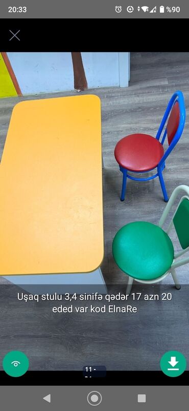 Masa və oturacaq dəstləri: Masa stol stul sekillerde qiymət məlumat qeyd olunub unvan Gence -da lalafo.az — 7 Masa və oturacaq dəstləri: Masa stol stul sekillerde qiymət məlumat qeyd olunub unvan Gence — 7