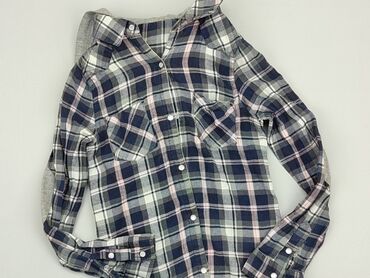 letnie sukienki długie w kwiaty: Shirt 11 years, condition - Good, pattern - Cell, color - Blue