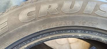 ско: Шины 235 / 55 / R 18, Зимняя шипованная, Б/у, Комплект, Легковые, Bridgestone — 3
