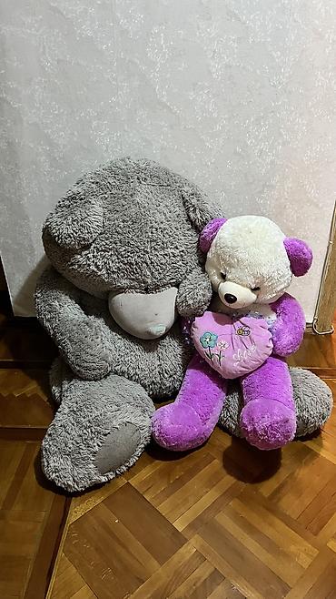 oyuncaq: Böyük ölçülü boz plyuş ayı oyuncağı - Təxmini hündürlük: 120 sm — 1