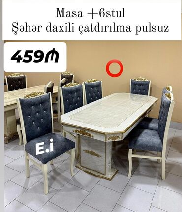 tort sifarişi: Для гостиной, Новый, 6 стульев