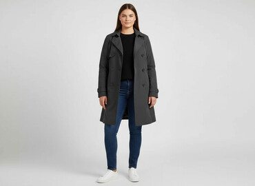 Odzież wierzchnia: H&M, Trencz damski, rozmiar 3XL