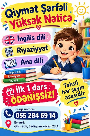 microlab solo 1c: Fərdi repetitorluq xidməti – yüksək nəticə və sərfəli qiymət! Fənlər — 1