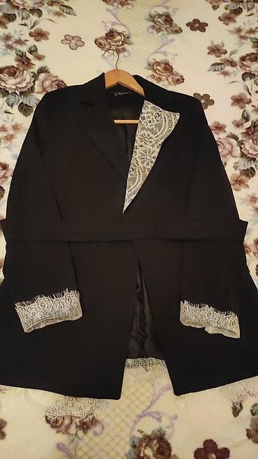 cins dest: Qadın geyim və aksessuar dəsti 1) Qara blazer - Klassik biçimli, uzun — 1