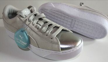 bele sandale sa platformom: Puma, 40, color - Grey