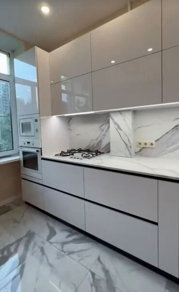 Sifarişlə mətbəx mebeli: Sifarişlə mətbəx dəsti, Özü çəkən petlələr, Mat laminat, Kredit var, Rayonlara çatdırılma, Pulsuz çatdırılma — 6