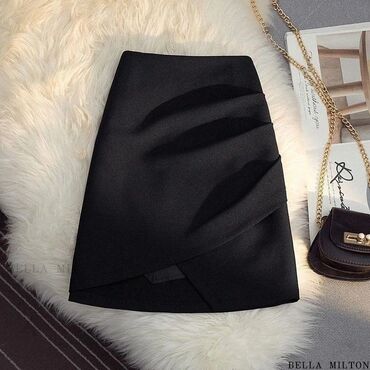 zara skirts: 2XL (EU 44), Mini, color - Black