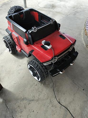 elekt: Uşaq üçün elektrikli off-road maşın - Korpus: qırmızı “jeep” tərzində — 2
