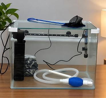 gence akvarium: Zavod akvariumdı içərsindəki Ləvazimatlarla birlikdə satılır 50 lt su — 1