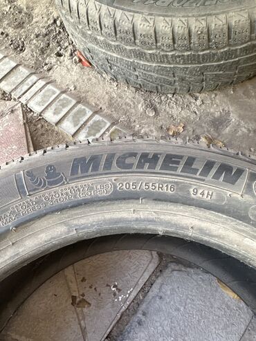 шины на прицеп: Шины 205 / 55 / R 16, Зима, Б/у, Легковые, Michelin