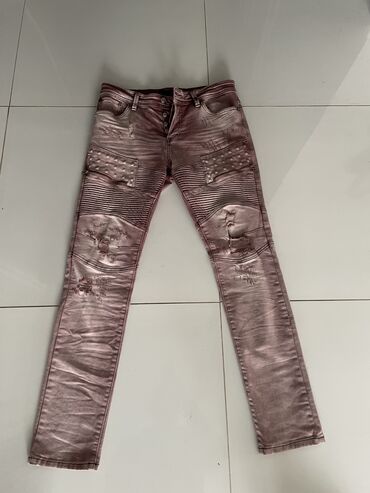 джинсы h m: Джинсы 2XS (EU 32), цвет - Розовый