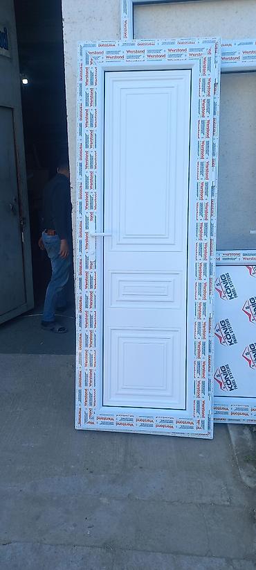 plastic qapi: Yeni Plastik qapı 80x200 sm Zamok və çərçivə ilə, Zəmanətli, Pulsuz quraşdırma, Pulsuz çatdırılma, Rayonlara çatdırılma — 10