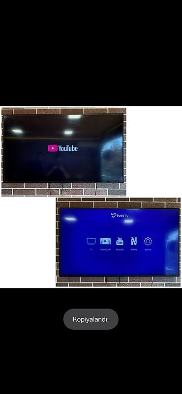 ikinci el smart tv: *Roya*. Kod 3417 Televizor satilir Marka SAMSUNG 140 sm, dioqnal — 1