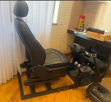 Офисные, игровые кресла: Sükan oyunu: - Real avtomobil oturacağı ilə möhkəm metal karkas - — 2