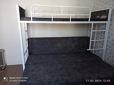 купить односпальную кровать бу: Двухъярусный диван- кровать. Низ можно поставить отдельно как диван — 2
