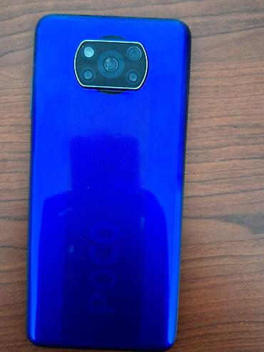 ikinci el mikrofon: Poco X3 NFC, 128 GB, rəng - Mavi, Barmaq izi — 1