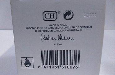 Parfemi: CAROLINA HERRERA CHIC MEN EDT100ML TSTR | Carolina Herrera Chic men — 6
