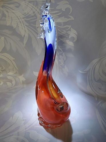 Ostali antikviteti: Murano figura rucni rad iz 70ih.god. Figura duvano staklo,bez — 5
