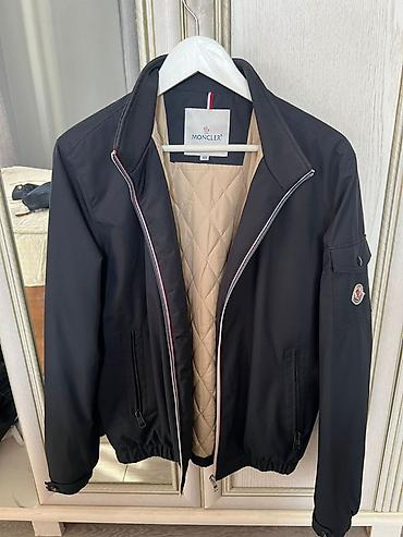 Куртки: Мужская куртка, L, XL, Moncler, Б/у, цвет - Синий, Самовывоз, Платная доставка — 1