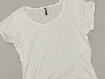 białe t shirty v neck: T-shirt, M (EU 38), condition - Good