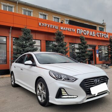 белый hyundai: Hyundai Sonata: 2018 г., 2 л, Типтроник, Газ, Седан