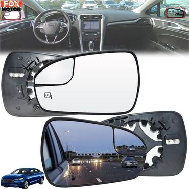 Yan və salon güzgüləri: Sol, Ford Fusion, ABŞ, Ünvandan götürmə, Pulsuz çatdırılma, Rayonlara çatdırılma