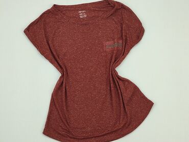 plisowane spódnice bordowa: T-shirt, Esmara, S, stan - Bardzo dobry