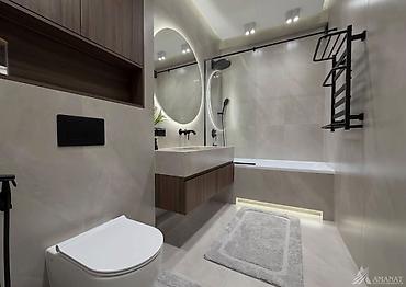 capstroy: 3 комнаты, 122 м², Асанбай мкр Элитка, 9 этаж, Дизайнерский ремонт — 8