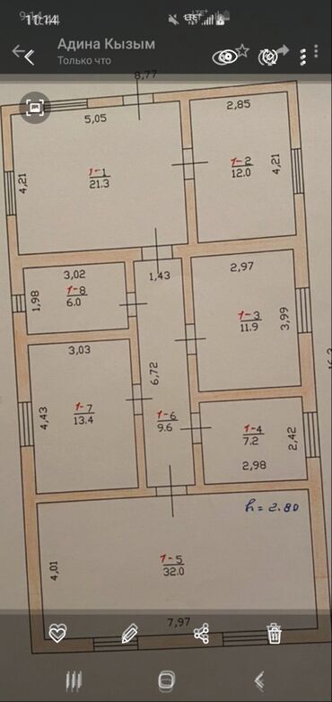 дом репина: 4 м², 8 комнат