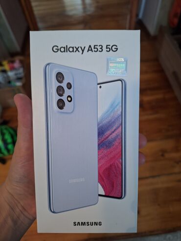 samsung galaxy telefonlar: Samsung Galaxy A53 5G, 256 GB, rəng - Mavi