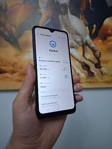 hile mobile: Samsung Galaxy A12, 64 GB, rəng - Göy, Barmaq izi — 3