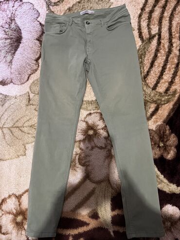 мужской джинсы: Джинсы 4XL (EU 48), 5XL (EU 50), цвет - Зеленый