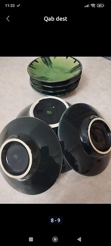 набор посуды: Обеденный набор, цвет - Зеленый, 6 персон — 1