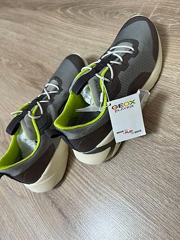 geox: Кроссовки Geox Playkix Размер 38 Новые Цвет серый с салатовыми и — 3