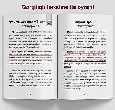 Книги и журналы: Məhsul: “Qısa hekayələrlə İngilis Dili – Daşdakı Qılınc (B1–B2)” — 4