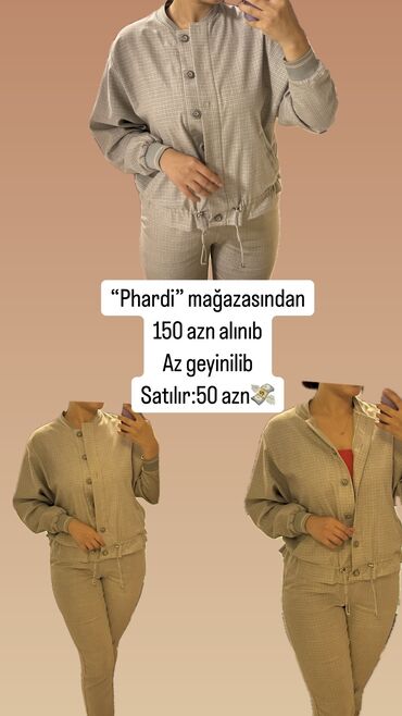 kostyum salvar modelleri qadin: Phard, M (EU 38), rəng - Boz