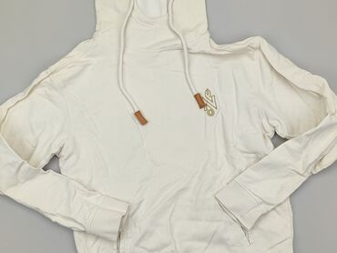 białe bluzki z kolnierzykiem: Damska Bluza z kapturem, M, stan - Dobry
