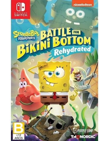 Oyun diskləri və kartricləri: Nintendo switch spongebob battle for bikini bottom